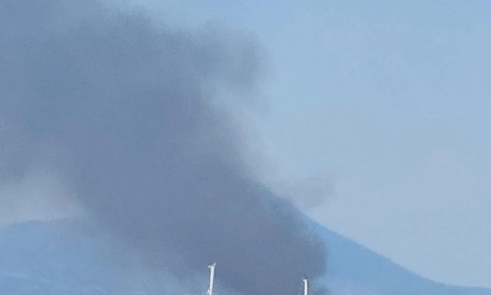 Πυρκαγιά σε ξερά χόρτα στον Άγιο Κωνσταντίνο Ωρωπού